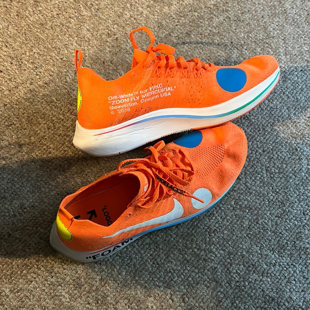 Nike OFF-WHITE X ZOOM FLY MERCURIAL FLYKNIT size 10